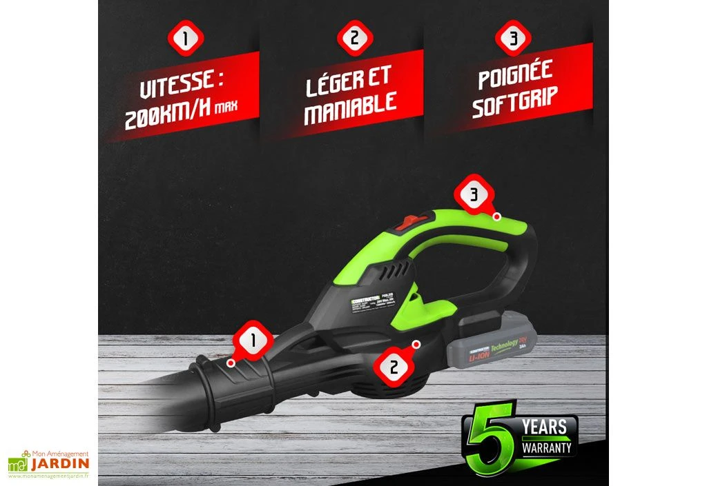 Souffleur Sans Fil PowerShared 20V - Sans Batterie 2 Souffleur Sans Fil PowerShared 20V - Sans Batterie – Image 2