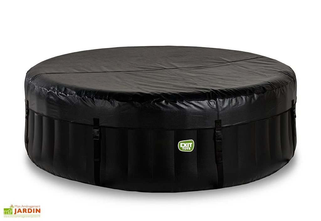EXIT TOYS Spa Gonflable Extérieur Rond 4 Places Ø 204 Cm – Silver Classic Noir 5 EXIT TOYS Spa Gonflable Extérieur Rond 4 Places Ø 204 Cm – Silver Classic Noir – Image 5