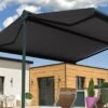 Store Banne Double Pente Avec Coffre – Enargite 6 X 6 M Manuel