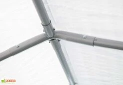 Garage En Toile Polyéthylène Et Acier 18,3 M² Anthracite -Abriet Mobilier Soldes Boutique structure garage toile polyethylene acier 18m2 anthracite