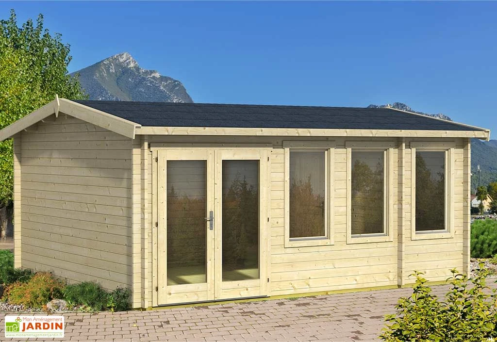 Abri De Jardin En Bois D’épicéa Brut 19,9 M² - Douro 1 Abri De Jardin En Bois D’épicéa Brut 19,9 M² - Douro