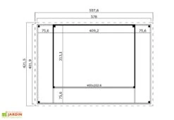 Studio De Jardin En Bois 23,2 M² Ep. 44 Mm – Doméo 4 V2 Plus + Terrasse -Abriet Mobilier Soldes Boutique studio jardin habitable bois domeo 4 plus 24m2 plan