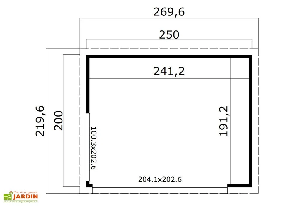 Bureau De Jardin En Bois 5 M² Ep. 44 Mm – Doméo Mini Plus 4 Bureau De Jardin En Bois 5 M² Ep. 44 Mm – Doméo Mini Plus – Image 4