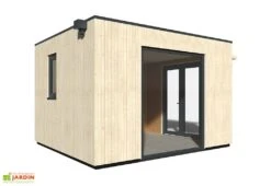 Studio De Jardin Modulable En Bois De Sapin Brut Como 13 M² 9 Studio De Jardin Modulable En Bois De Sapin Brut Como 13 M² -Abriet Mobilier Soldes Boutique studio jardin modulable bois sapin brut como 13 m 2