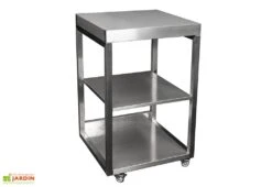 Table D’appoint En Acier Inoxydable 62 X 62 Cm - MOBT 60