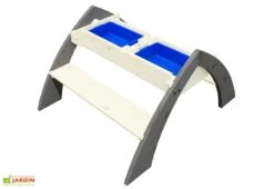 Axi Table De Pique-Nique Eau Et Sable Delta + Parasol -Abriet Mobilier Soldes Boutique table bois pique nique enfants eau sable parasol 2