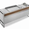 Table De Cuisson Avec Plancha à Gaz En Inox Et Friteuse Oasi 205C