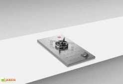 Table De Cuisson En Inox Avec Plancha à Gaz + Feu à Gaz + Friteuse Oasi 205C -Abriet Mobilier Soldes Boutique table de cuisson inox oasi 205c 5 1