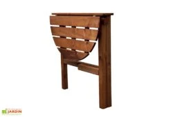 Table De Jardin Arrondie Pliante En Bois Traité – Adapt -Abriet Mobilier Soldes Boutique table de jardin rabattable en bois