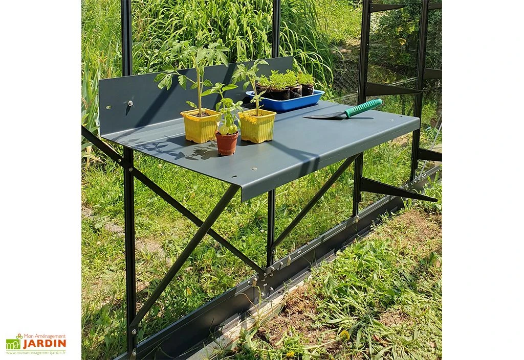 Table De Rempotage En Aluminium Pour Serre Lams – 80 X 50 Cm 4 Table De Rempotage En Aluminium Pour Serre Lams – 80 X 50 Cm – Image 4