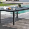 Table En Aluminium Avec Rallonge Automatique Anthracite 180/240 Miami