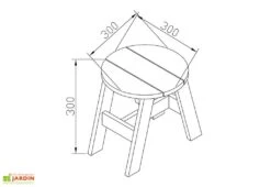 Axi Table Pour Enfant En Bois De Hemlock + Tabourets -Abriet Mobilier Soldes Boutique table enfant bois hemlock tabourets 4