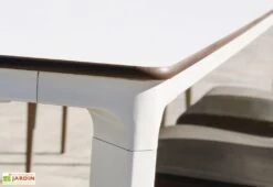 Salon De Jardin : 1 Table Aluminium 160 X 90 Cm + 6 Fauteuils – Dock 9 Salon De Jardin : 1 Table Aluminium 160 X 90 Cm + 6 Fauteuils – Dock -Abriet Mobilier Soldes Boutique table jardin alu blanche ezpeleta 3