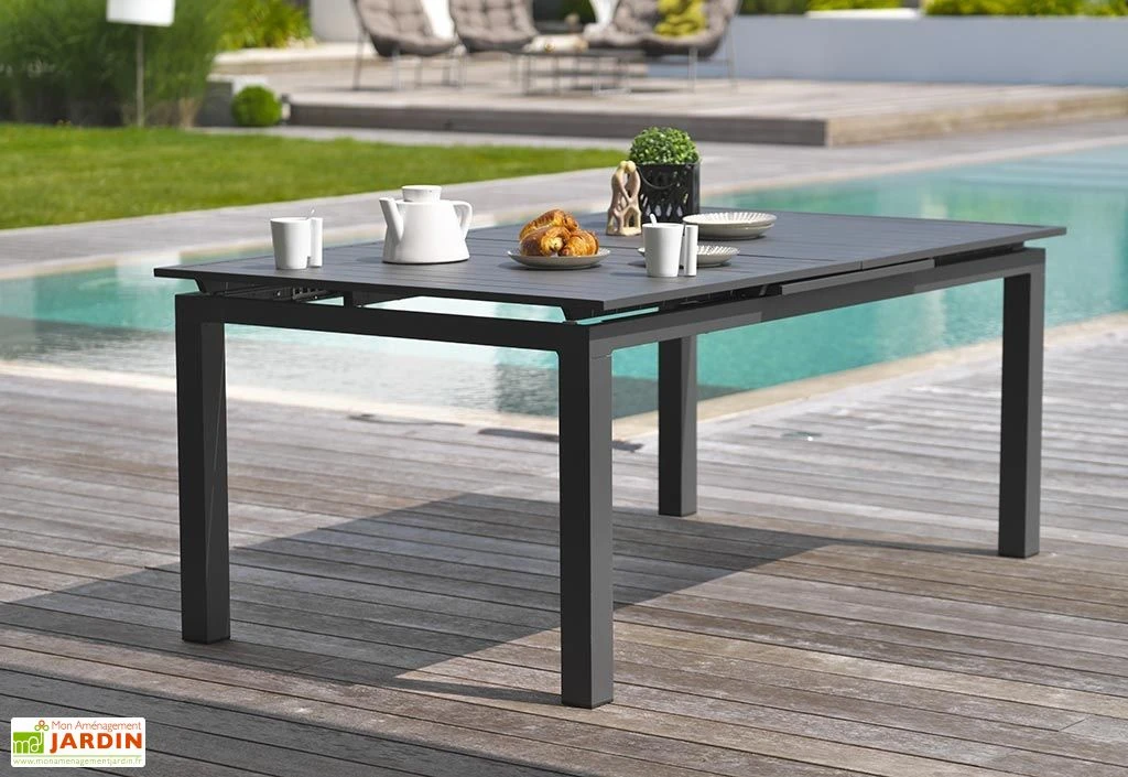 Table De Jardin Miami Avec Rallonge (240/300x100cm) 1 Table De Jardin Miami Avec Rallonge (240/300x100cm)