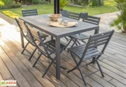 Table De Jardin Miami En Aluminium Gris Anthracite – 160 X 90 Cm 10 Table De Jardin Miami En Aluminium Gris Anthracite – 160 X 90 Cm -Abriet Mobilier Soldes Boutique table jardin aluminium 6 personnes grise 7