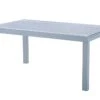 Table De Jardin Aluminium Tulum Blanc Et Aspect Bois