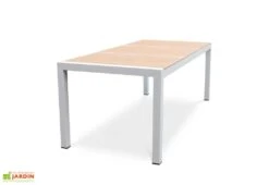 Table De Jardin Aluminium Et Céramique 200 X 100 Cm Helsinki