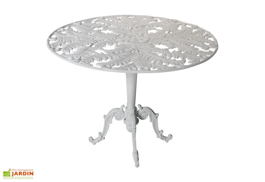 Table De Jardin Fonte D’Aluminium Moulé Fougère 1 Table De Jardin Fonte D’Aluminium Moulé Fougère