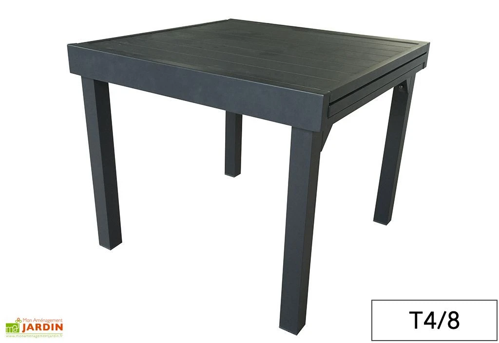 Table De Jardin Aluminium Modulo Gris Anthracite (Pls Dimensions) 2 Table De Jardin Aluminium Modulo Gris Anthracite (Pls Dimensions) – Image 2