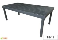 Table De Jardin Aluminium Modulo Gris Anthracite (Pls Dimensions) 9 Table De Jardin Aluminium Modulo Gris Anthracite (Pls Dimensions) -Abriet Mobilier Soldes Boutique table jardin aluminium gris anthracite rallonge modulo 4 12personnes 3