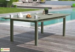 Table De Jardin Extensible En Aluminium Miami 100 X 240/300 Cm