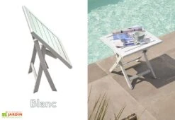 Table Basse De Jardin Pliante En Aluminium 43 Cm (pls Coloris) -Abriet Mobilier Soldes Boutique table jardin basse pliante aluminium 43cm marius 5couleurs 1
