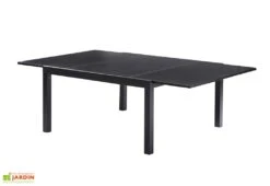 Table De Jardin Extensible WhiteStar En Aluminium Et Verre -Abriet Mobilier Soldes Boutique table jardin blackstar alu verre extensible 1