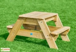 Table De Pique-nique En Bois Pour Enfant Avec Bac à Sable – Early Fun