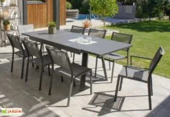 Table De Jardin Extensible En Aluminium Stockholm 150/225 Cm -Abriet Mobilier Soldes Boutique table jardin extensible alu stockholm