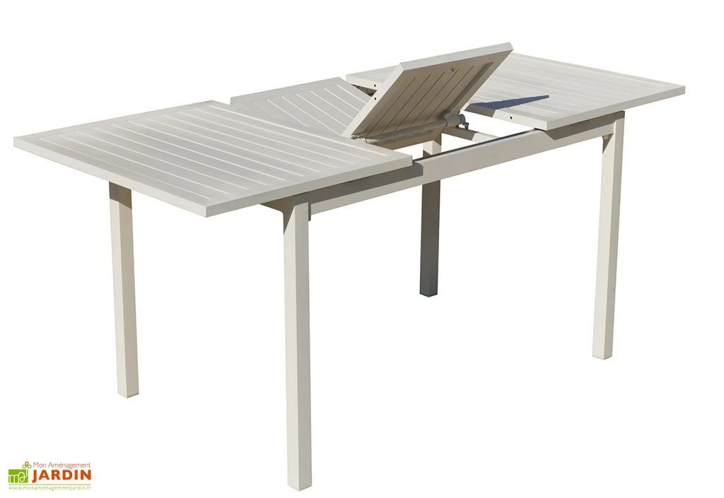 Hevea Table De Jardin Extensible En Aluminium Blanc Sarana 1 Hevea Table De Jardin Extensible En Aluminium Blanc Sarana