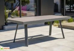 Table De Jardin Extensible Aluminium Et Céramique Stockholm 200/300 Cm