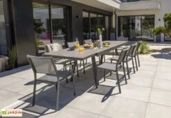 Table De Jardin Extensible Aluminium Et Céramique Stockholm 200/300 Cm 8 Table De Jardin Extensible Aluminium Et Céramique Stockholm 200/300 Cm -Abriet Mobilier Soldes Boutique table jardin extensible aluminium ceramique stockholm 200 300 cm 4