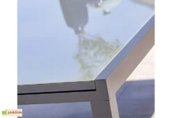 Table De Jardin Extensible Aluminium Et Verre Tolede 200/300 Cm -Abriet Mobilier Soldes Boutique table jardin extensible aluminium verre tolede 200 300 cm 4