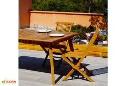 Table De Jardin Extensible En Bois De Teck Massif Tahiti 180/240 Cm -Abriet Mobilier Soldes Boutique table jardin extensible bois teck massif tahiti 180 240 cm