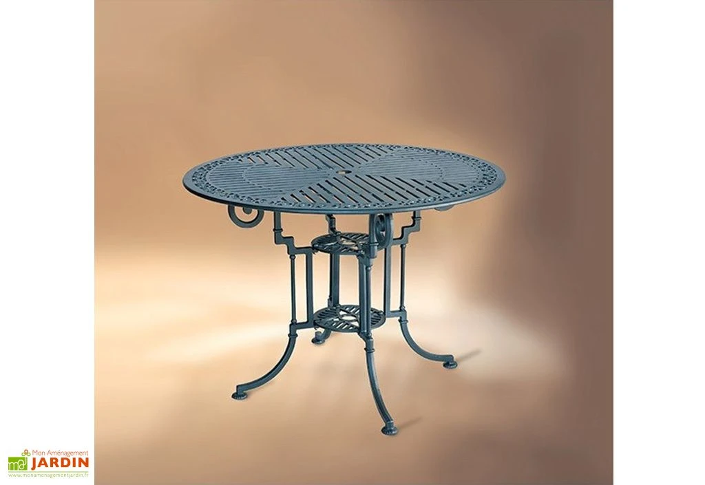 Table De Jardin Ronde Aluminium Teide-Marbella 90cm 1 Table De Jardin Ronde Aluminium Teide-Marbella 90cm