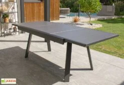 Table De Jardin Extensible En Aluminium Stockholm 150/225 Cm -Abriet Mobilier Soldes Boutique table jardin rallonge aluminium stockholm