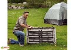 Table De Camping + 2 Bancs En PEHD Lifetime (107x 61x71cm) -Abriet Mobilier Soldes Boutique table jardin resine pliante 80352 2