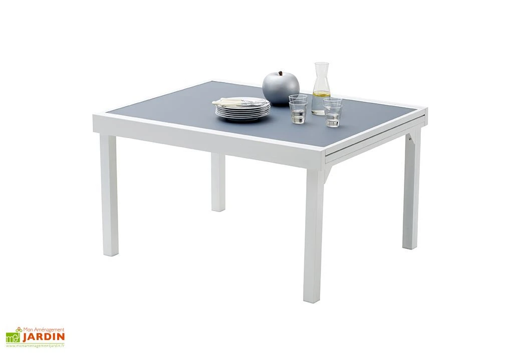 Table De Jardin Extensible En Verre Et Alu - Modulo 135/270 Cm 1 Table De Jardin Extensible En Verre Et Alu - Modulo 135/270 Cm