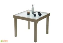 Table De Jardin Extensible Modulo 90x90/180x72cm (l,l,h) 4 Coloris -Abriet Mobilier Soldes Boutique table modulo 90 180 taupe