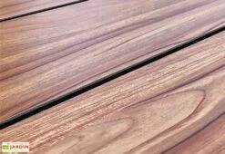 Table De Pique-Nique En Aluminium Vancouver 174 X 210 Cm -Abriet Mobilier Soldes Boutique table pique nique aluminium imitation bois 210cm 2bancs vancouver 1