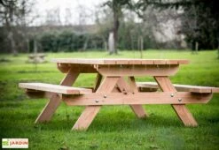 Table De Pique-Nique En Douglas 45 Mm 6 Places Munich -Abriet Mobilier Soldes Boutique table pique nique bois 6places douglas munich 2