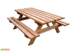 Table De Pique-Nique En Douglas 45 Mm 6 Places Munich -Abriet Mobilier Soldes Boutique table pique nique bois 6places douglas munich