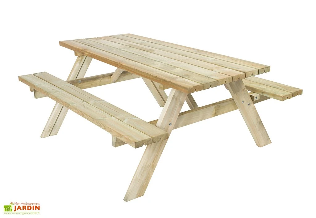 Table De Pique-nique Bois Autoclave Vert + Bancs Rabattables – Jurmala 5 Table De Pique-nique Bois Autoclave Vert + Bancs Rabattables – Jurmala – Image 5