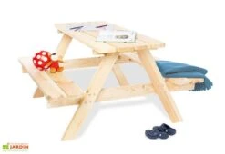 Pinolino Table De Pique-nique En Bois Pour Enfant – Nicky Maxi