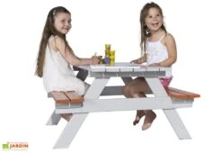 Table De Pique-Nique Pour Enfants En Bois Picnic 6 Table De Pique-Nique Pour Enfants En Bois Picnic -Abriet Mobilier Soldes Boutique table pique nique enfant brut trigano picnic