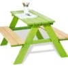 Pinolino Table De Pique-Nique Pour Enfants En Bois (Verte)