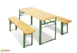 Pinolino Table De Jardin Pour Enfant Pliable + Bancs (6 Places)