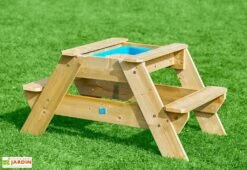 Table De Pique-nique En Bois Pour Enfant Avec Bac à Sable – Early Fun -Abriet Mobilier Soldes Boutique table pique nique enfant 1