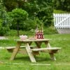 Table De Pique-nique Pour Enfant En Bois Massif – 90 X 90 X 45 Cm
