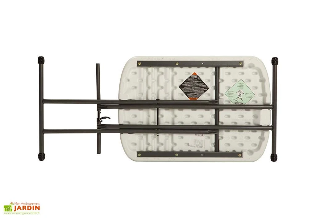 Lifetime Table Pliante Ajustable En Hauteur En Acier Et PEHD 65 X 45 Cm 2 Lifetime Table Pliante Ajustable En Hauteur En Acier Et PEHD 65 X 45 Cm – Image 2